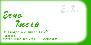 erno kneip business card